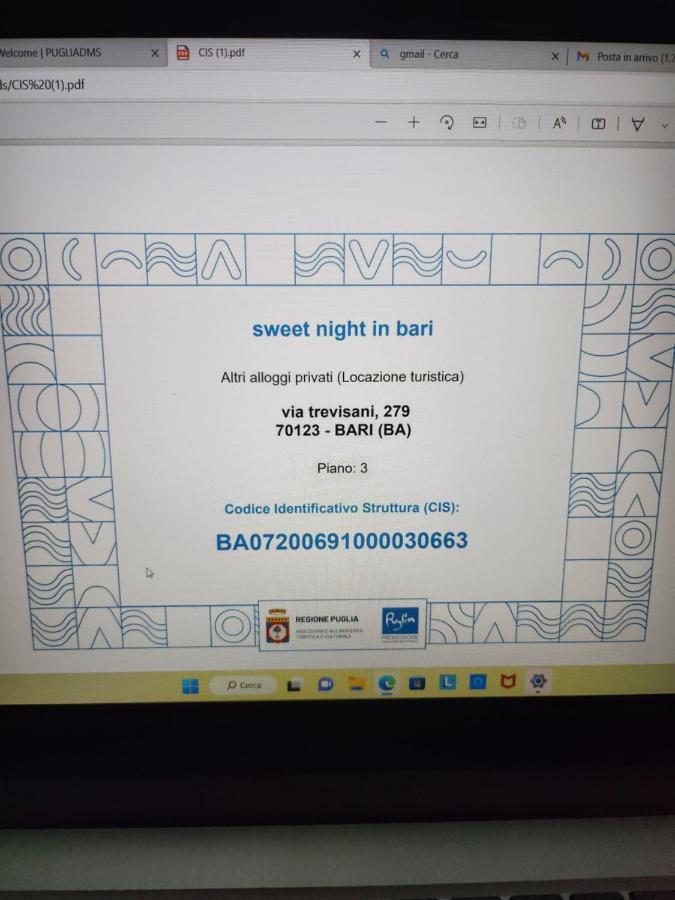 Sweet Night In Bari Leilighet Eksteriør bilde